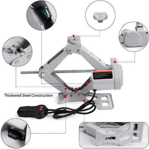 2T 12V Automatic Electric Screw Scissor Car Jack